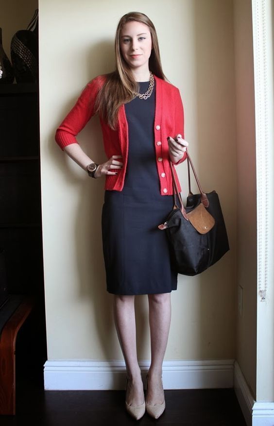 How to Wear a Red Cardigan (43 looks) | Women's Fashion