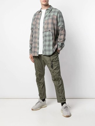 Olive Cargo Pants Summer Outfits: 