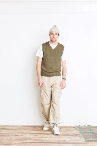 Khaki Cargo Pants Outfits: 