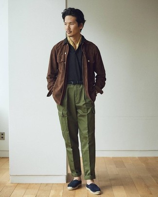Teal Cargo Pants Outfits: 