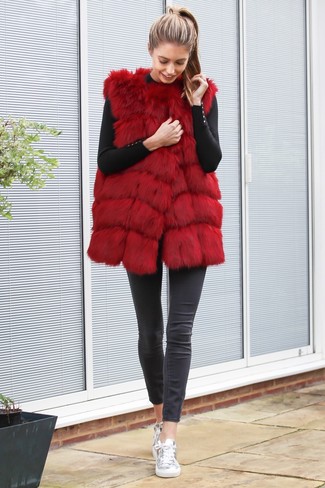 Red Vest Outfits For Women: 