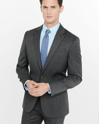 Classic Suit With Tie In Super 120s Twill