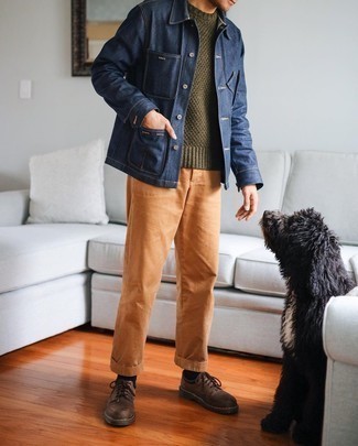 Tobacco Chinos Outfits: 