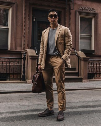 Grey Sunglasses Outfits For Men: 
