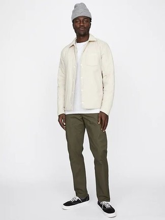 White Shirt Jacket Outfits For Men: 
