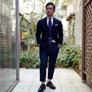 Black Chunky Leather Derby Shoes Outfits: 