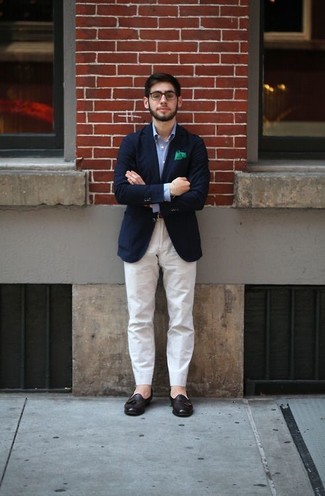 Green Silk Pocket Square Outfits: 