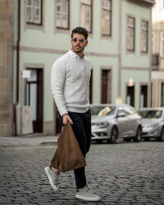 Grey Sunglasses Outfits For Men: 