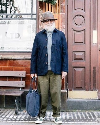 Olive Chinos Outfits After 60: 