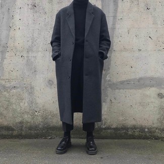 Charcoal Overcoat Outfits: 