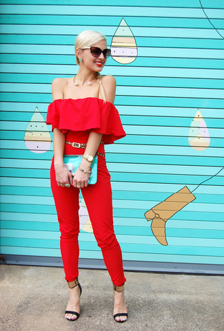 Red Jumpsuit Outfits: 