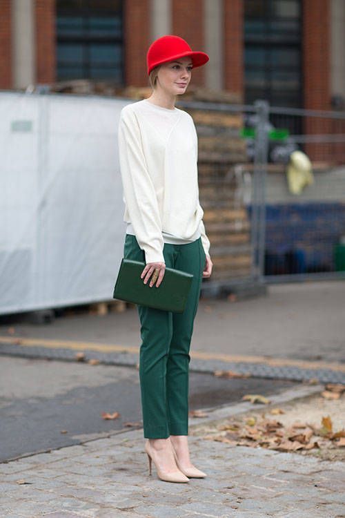 How to Wear Dark Green Dress Pants (4 looks) | Women's Fashion