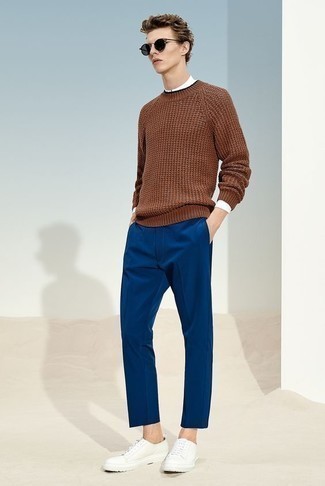 Blue Tailored Trousers