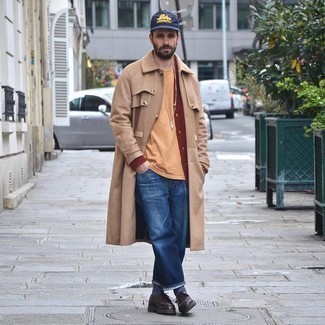 Camel Overcoat Outfits: 
