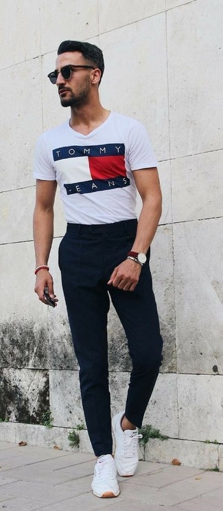 White Sneakers with Black Dress Pants Hot Weather Outfits For Men (4 ideas  & outfits)