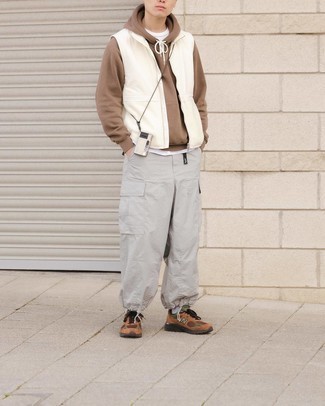 White Gilet Outfits For Men: 