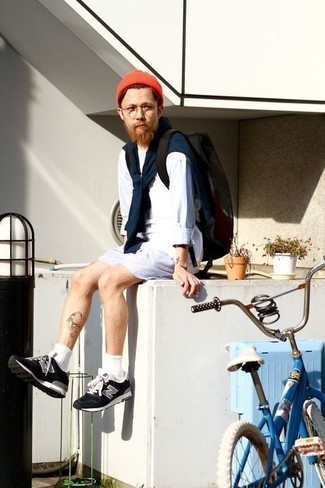 Red Beanie Summer Outfits For Men: 