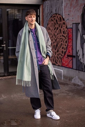 Mint Scarf Outfits For Men: 