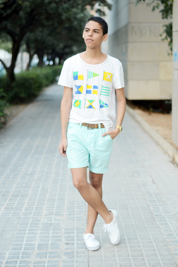 How to Wear Mint Shorts (25 looks) | Men's Fashion