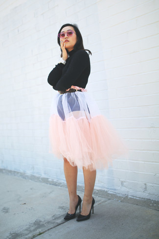 Everleigh Tulle Skirt Pink Wash