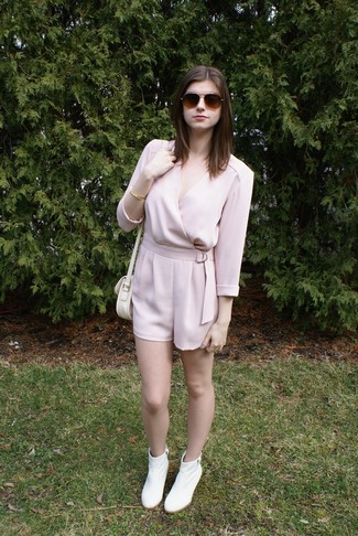 Pink Playsuit Outfits: 