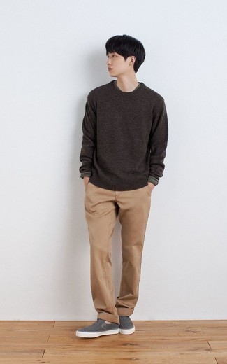 Brown Brushed Sweater