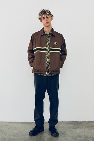 Brown Polyester Jacket