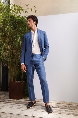 Blue Suit Outfits: 