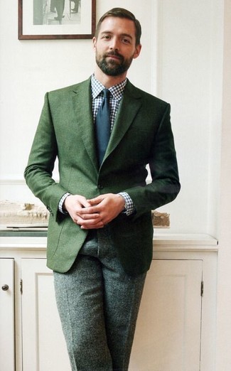 how-to-wear-a-dark-green-blazer-101-looks-men-s-fashion