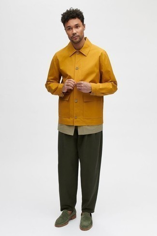 Mustard Jacket Outfits For Men: 