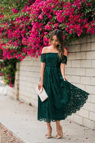 green summer midi dress