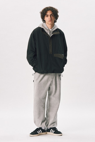 French Terry Logo Tracksuit In Grey