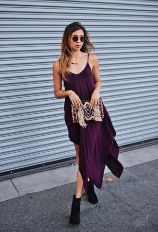 Silk Colour Block Strappy Dress