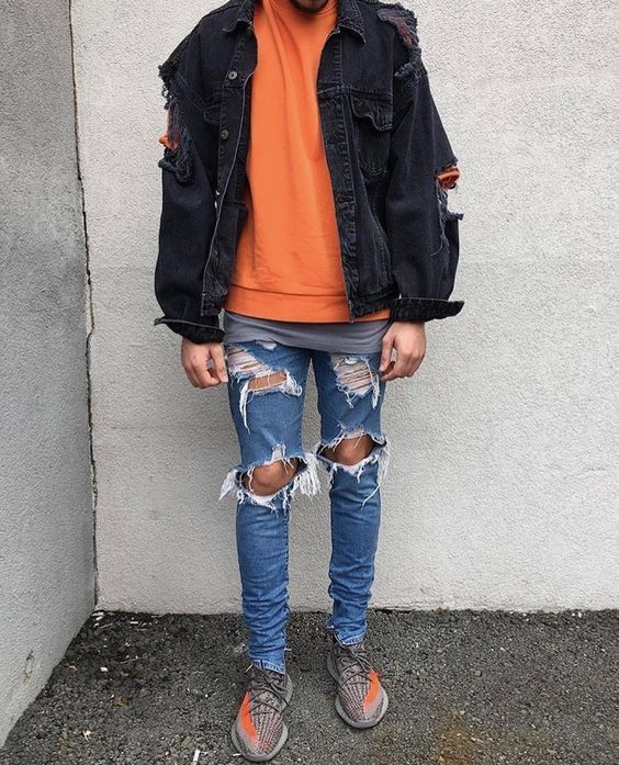 Orange Low Top Sneakers Outfits For Men (246 ideas & outfits) | Lookastic