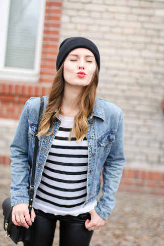Lace Up Front Beanie Hat