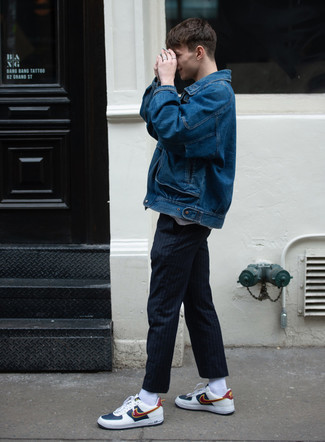 Navy Fento212 Trousers