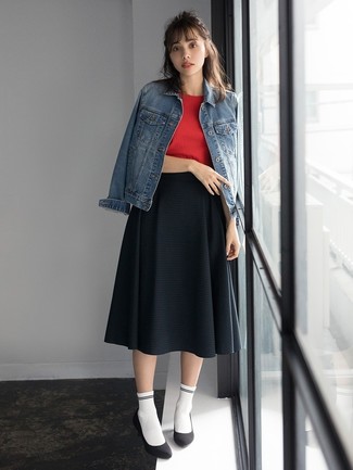 Natasha Zinko Pleated Midi Skirt