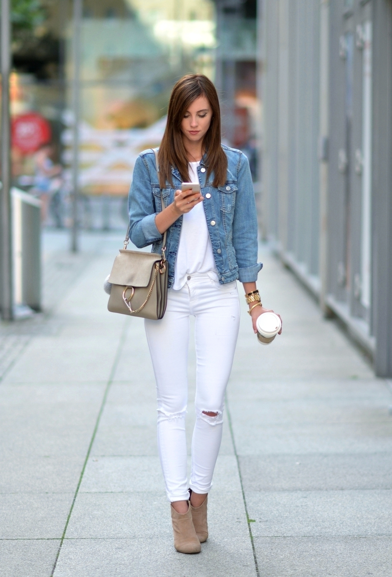 190+ Girls White Denim Jacket Stock Photos, Pictures & Royalty-Free Images  - iStock