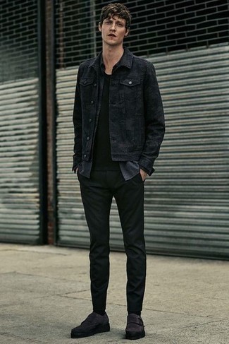 Top 10 black denim jacket outfit aesthetic ideas and inspiration-sgquangbinhtourist.com.vn