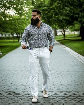 White Dress Pants Outfits For Men: 