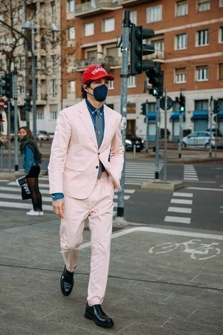 Pink Suit Outfits: 
