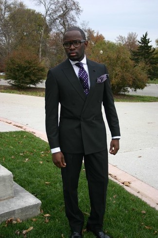 Violet Paisley Pocket Square Outfits: 