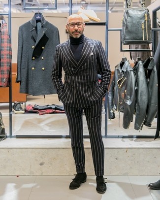 Pinstriped Double Breasted Jacket