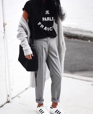 Grey Dress Pants Outfits For Women: 