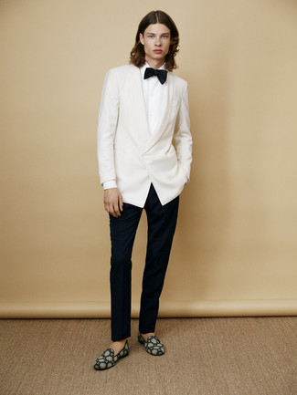 White Blazer Outfits For Men: 
