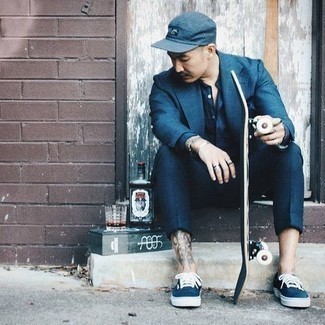 Blue Blazer Outfits For Men: 