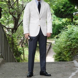 White Blazer Outfits For Men: 