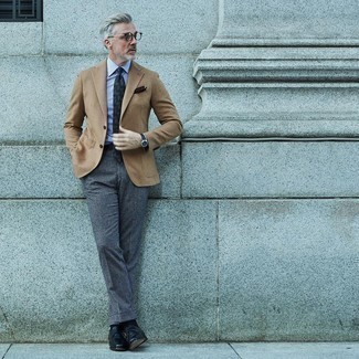 Blue Paisley Tie Outfits For Men After 50: 