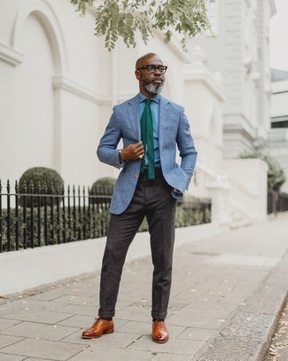 Light Blue Blazer Outfits For Men After 50: 