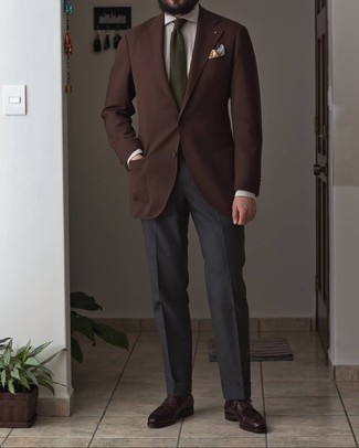 Burgundy Leather Derby Shoes Outfits: 